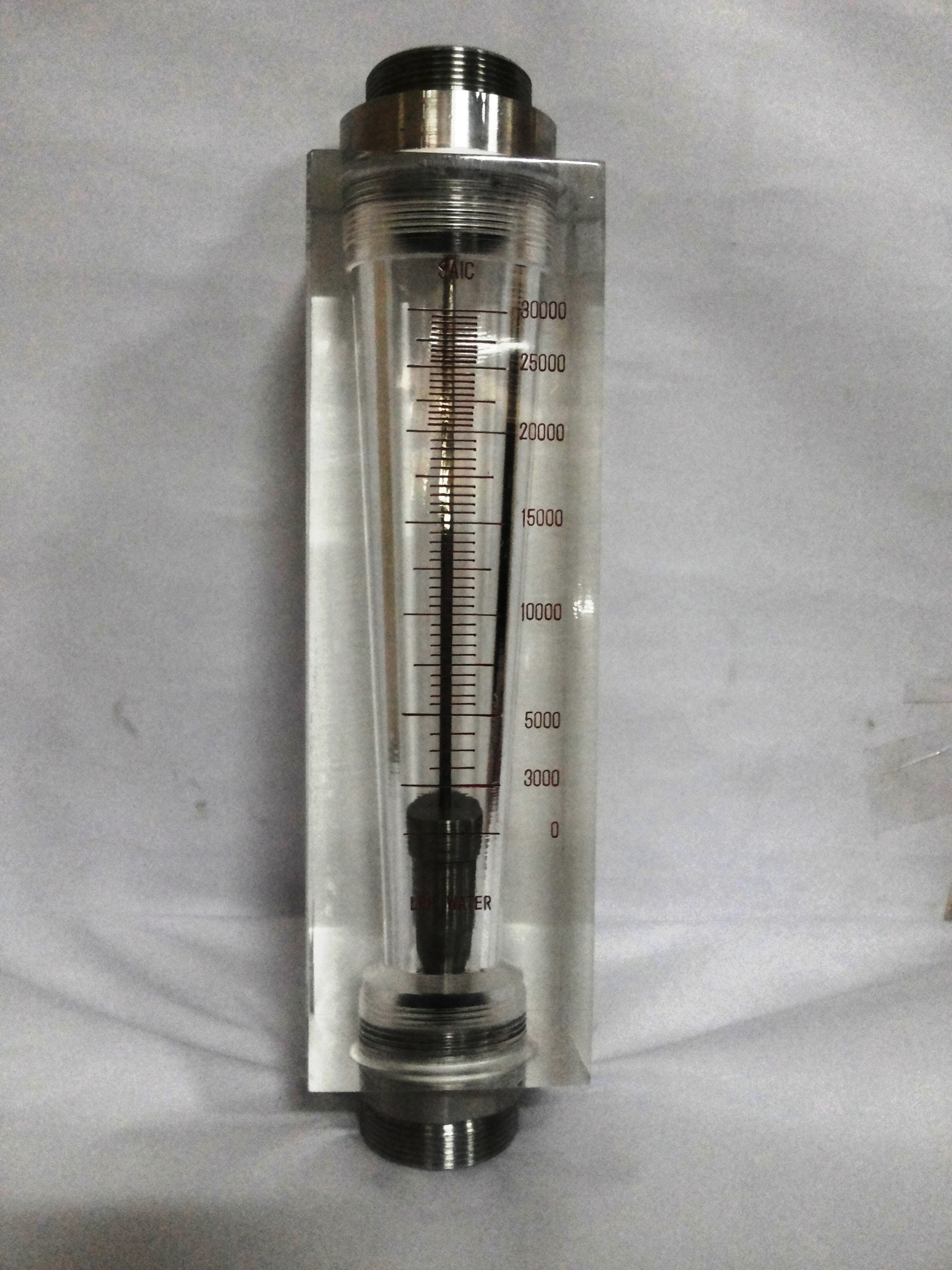 Acrylic Body Rotameter in Flow Range of 0-30000 LPH